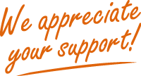 We Appreciate Your Support!
